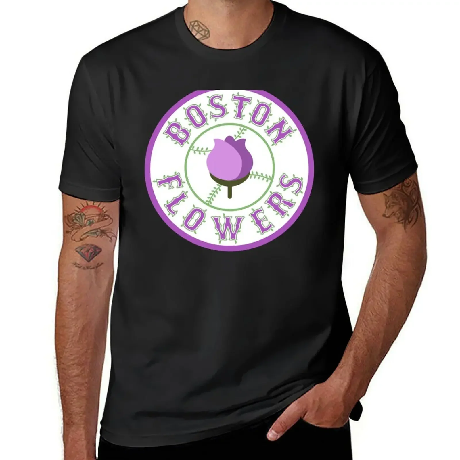 

Boston Flowers Blaseball T-Shirt graphic shirts cotton graphic tees sweat t shirts for men pack