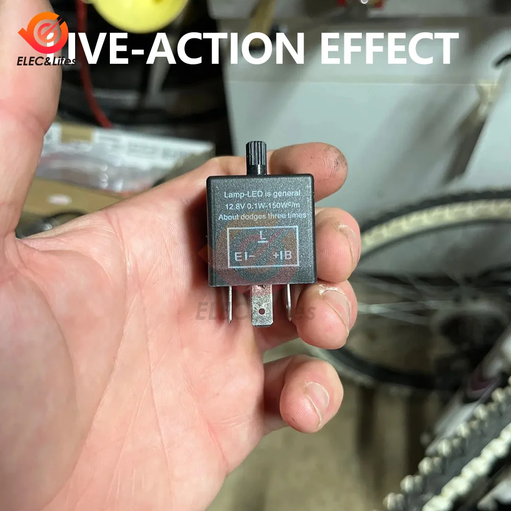 3Pin motocykl LED przekaźnik migaczy regulowana częstotliwość kierunkowskaz 12V migacz wskaźnik przekaźniki migaczy dla akcesoriów motocyklowych
