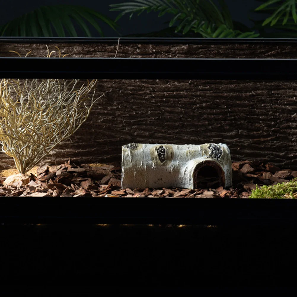 

Simulation Tree Trunk Resin Hollow Reptile Hideout Fish Tank Ornament Aquarium Decor Landscape Stump Artificial Tree Bark