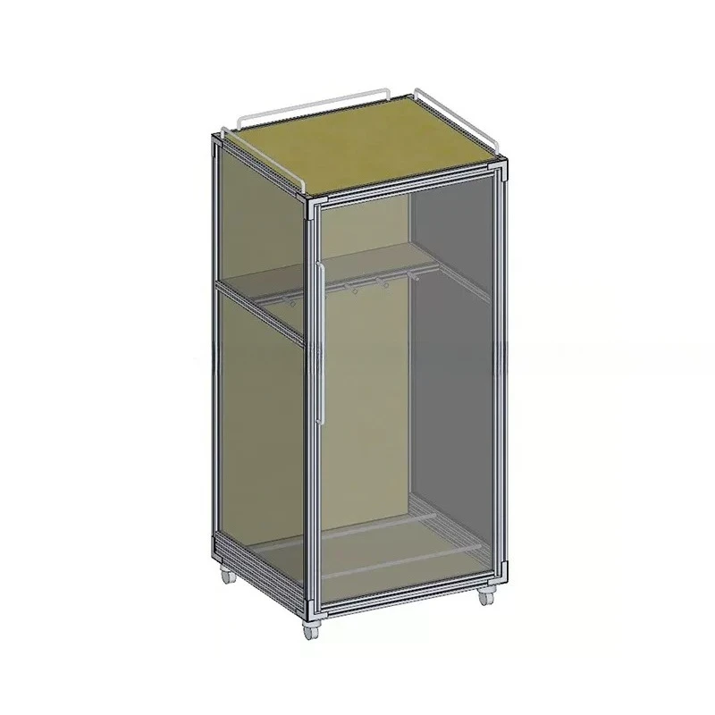 Simple guitar dust cabinet Musical instrument storage Multifunctional aluminum side cabinet