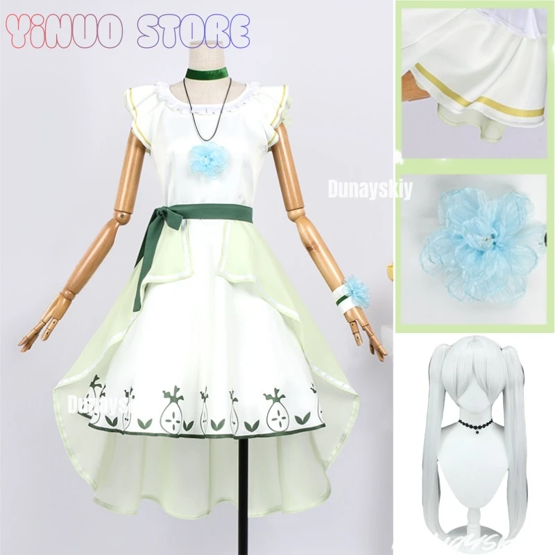 Anime Frieren: Beyond Journey's End Frieren Cosplay disfraz vestido peluca mujer vestido de bruja Frieren pendiente sombreros disfraces плаokubе