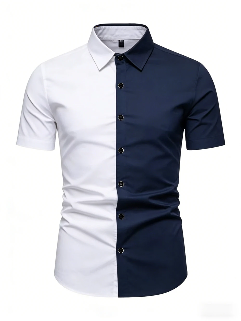 

2026 Men's New Short-Sleeved Shirts Color Blocking HD 3D Printed Shirts Hawaiian Vacation Party Clothes for Men Ready in Stock