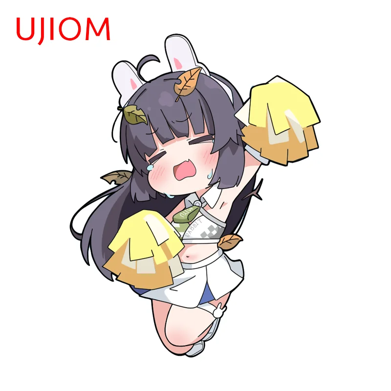 UJIOM Blue Archive Cheer up Girl Wall Sticker Hot Selling Cute Scratch Proof JDM Decal Wardrobe Room Decoration Accessories