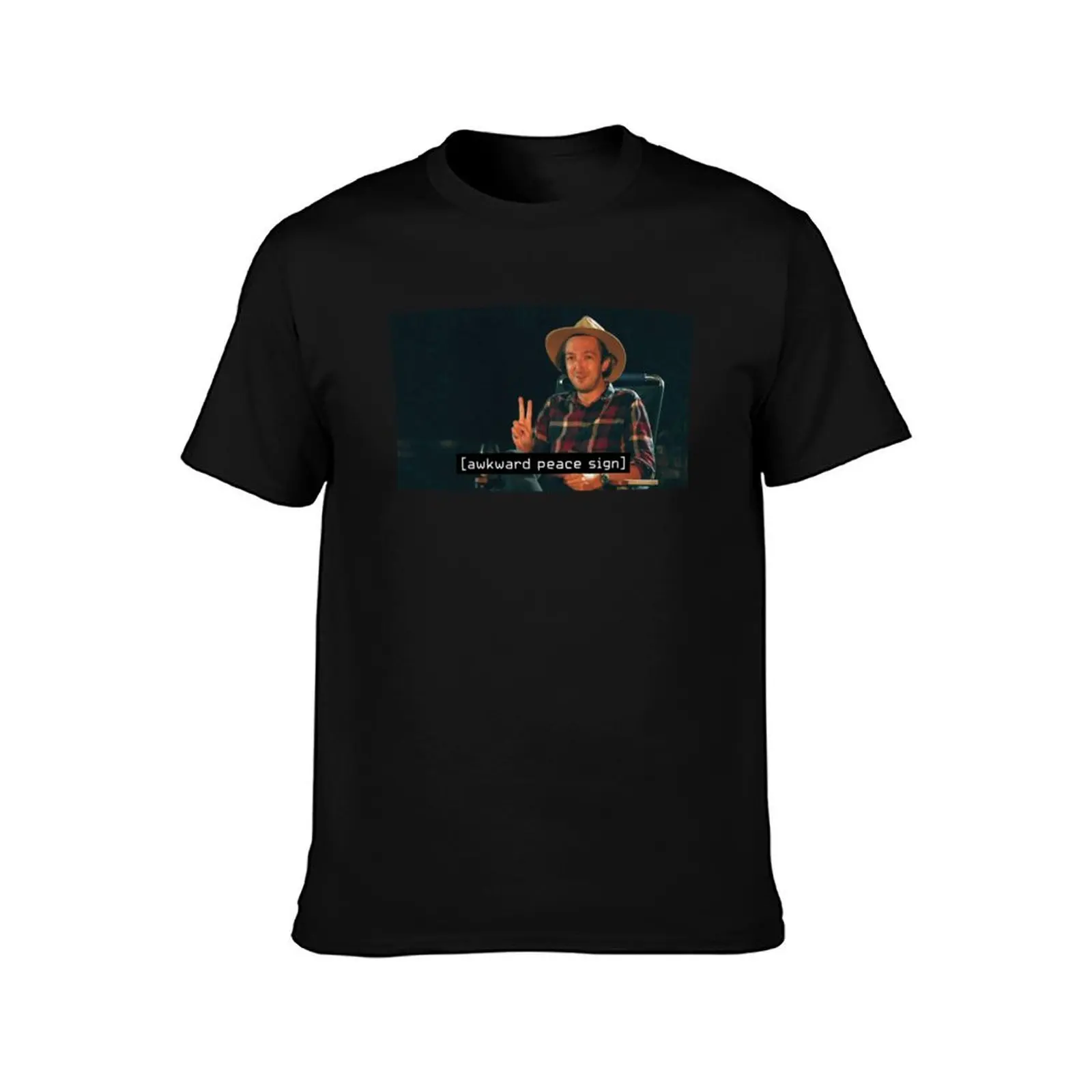 awkward peace sign - shane madej - watcher T-Shirt Classic Basic Casual T-Shirt