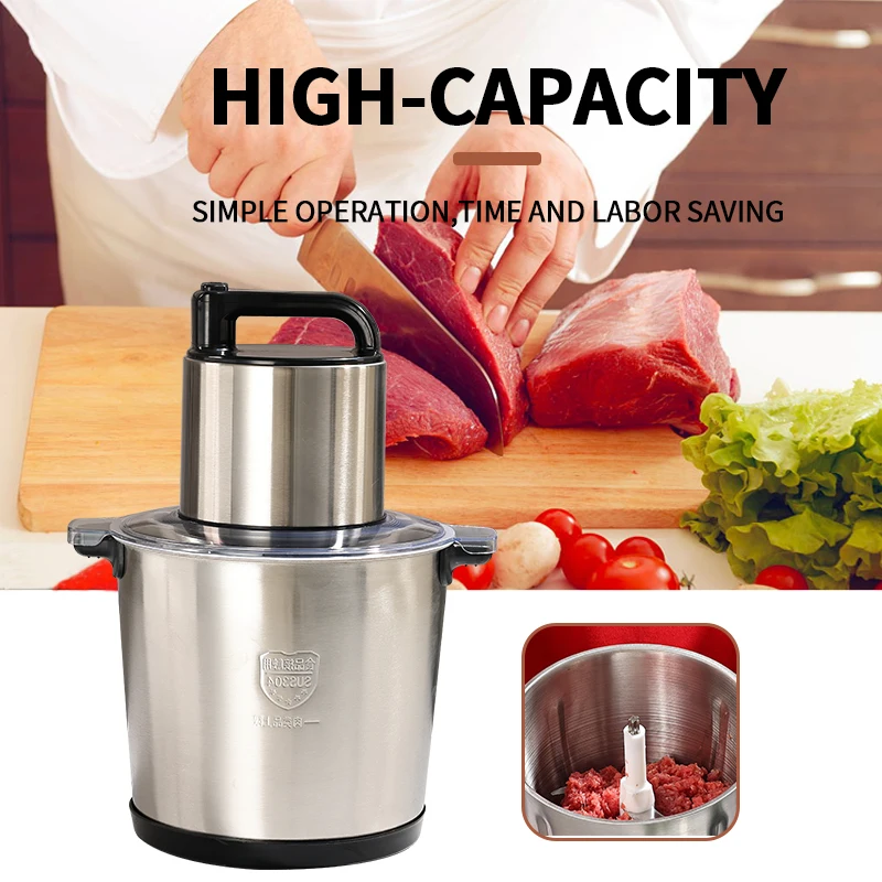 New Design Three Speed Stainless Steel 6L 8L 10L 12L Yam Fufu Pounding Machine Grinder Blender Electric Meat Chopper For Sale