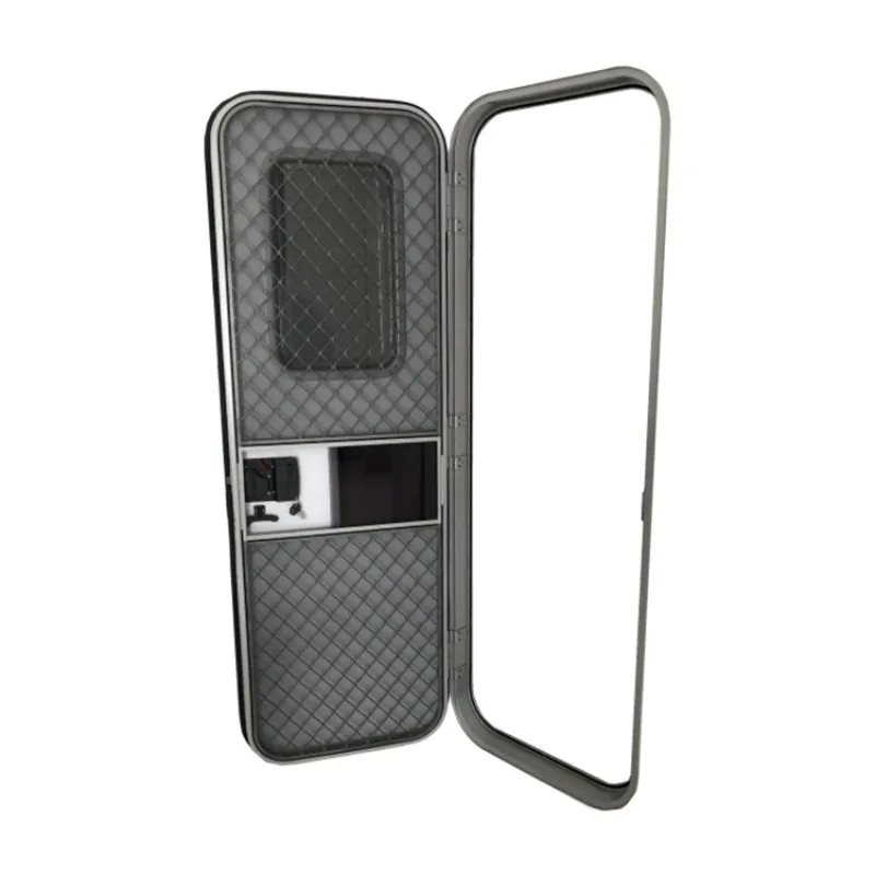 2025 إطار باب من سبائك الألومنيوم عالي الجودة نقطة واحدة قفل البطاقة الإلكترونية مقطورة باب متنقل مع مفتاح