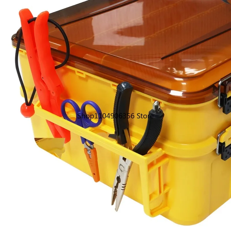 for Double-layer Portable Fishing Lure Box, Fishing Tackle and Reel Storage Box, Fishing Accessories Box