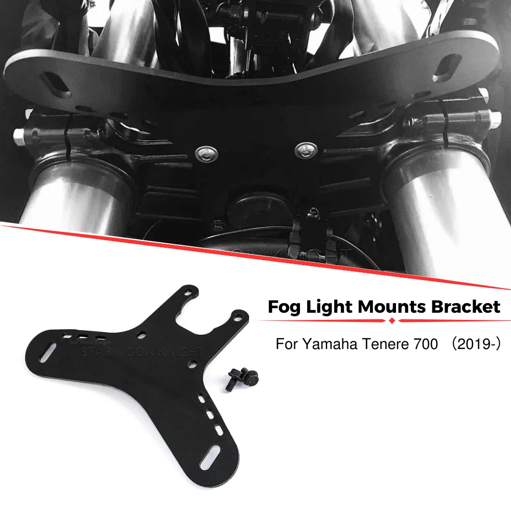 

For YAMAHA TENERE 700 Tenere700 World Raid XTZ 700 XT700Z Motorcycle Fog Lights Auxiliary Light Bracket Driving Lamp Mount Base