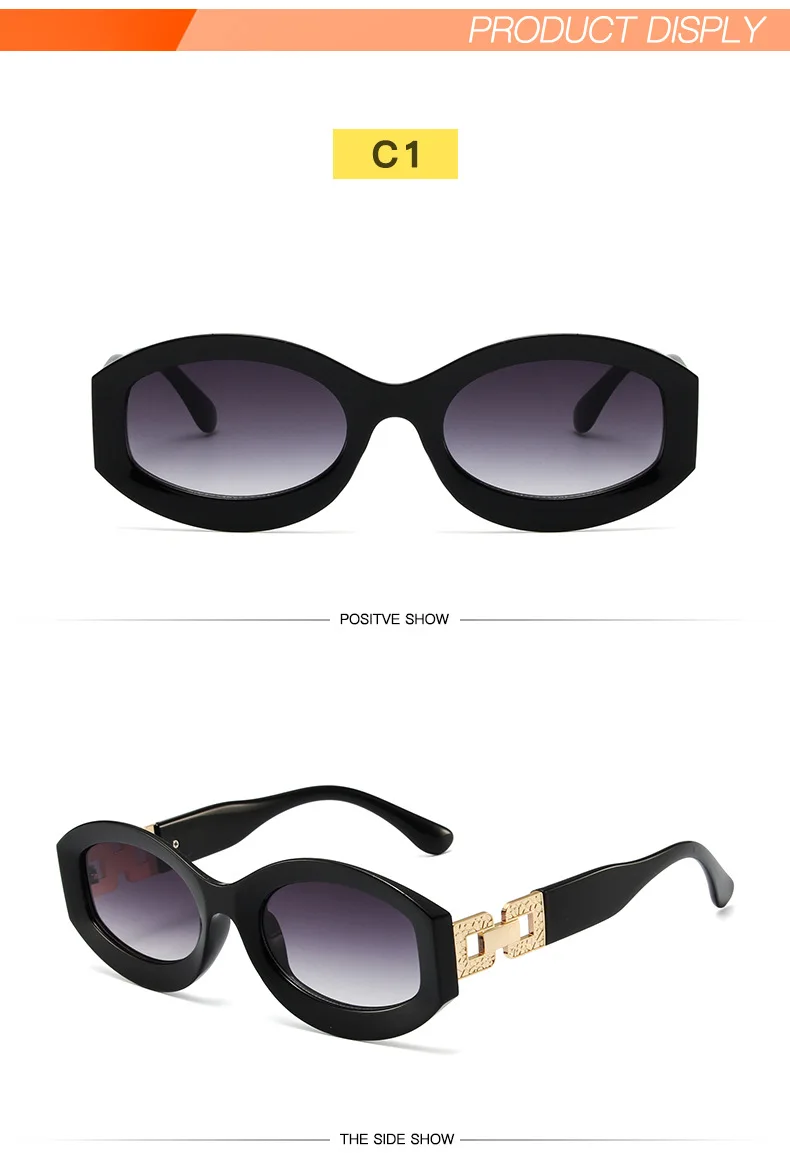 Vintage Ovale Sonnenbrille Frauen Marke Designer Brille Frauen/Männer Cateye Retro Brillen Frauen Vintage Lentes – Detail 14