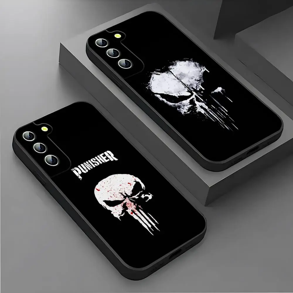 Marvel Punishers Phone Case For Samsung A54 A14 A33 A13 A21 A34 A71 A05 A22 A53 A52 A73 A32 A50 A20 A40 A23 A24 Cover