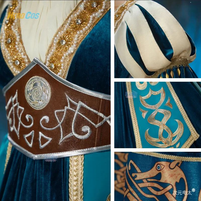 أزياء كالفاري ميليندا ماي التأثيرية فستان رائع زي موحد لحفلات الهالوين ملابس لعب الأدوار للنساء بطل كوس #4