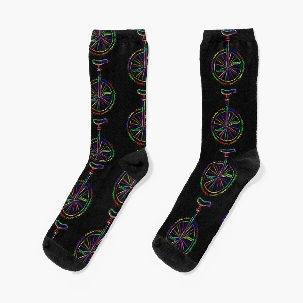 

Colorful Unicycle Socks hip hop tennis japanese fashion winter Socks For Women Men's cool warm winter snow Socks Female Men's