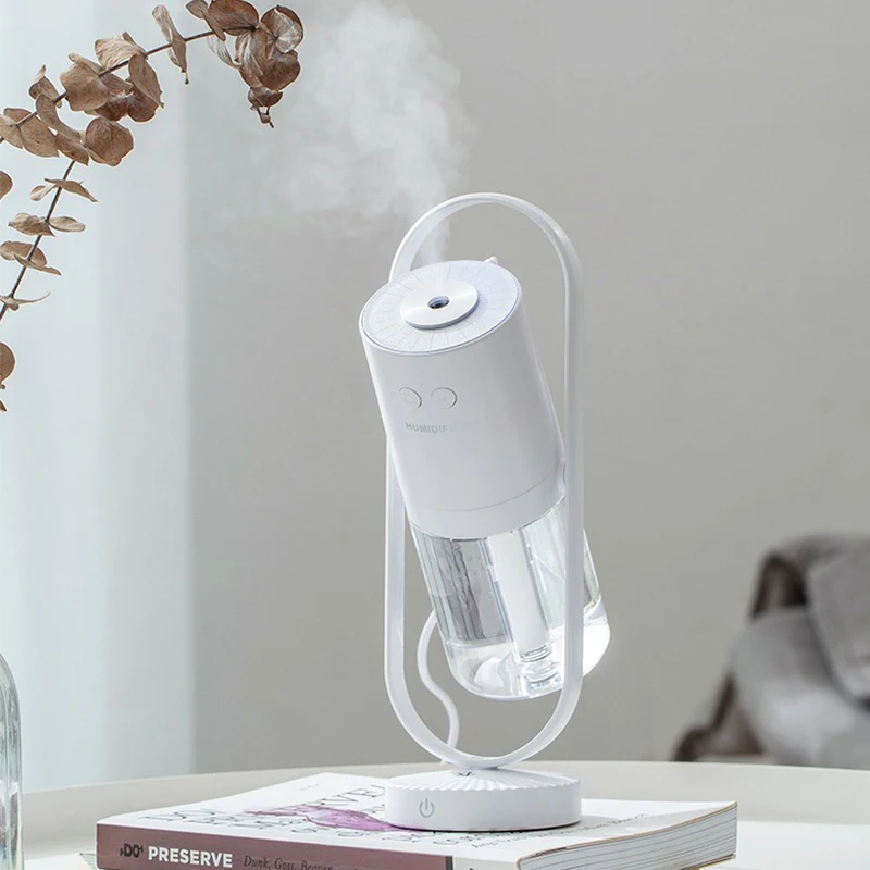 Mini 200ml Usb Projection Cool Mist Diffuser Desktop Humidifier - 360° Free Rotation,  Keep Your Home Or Bedroom Fresh And Humid