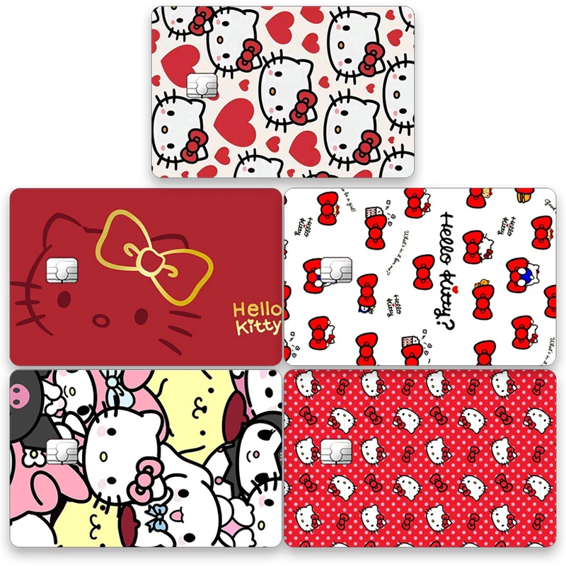

Kawaii Hello Kitty наклейка на карту с узором изысканный водонепроницаемый студенческий ID документы декор патч девушка обучение поставки автобус Пастер
