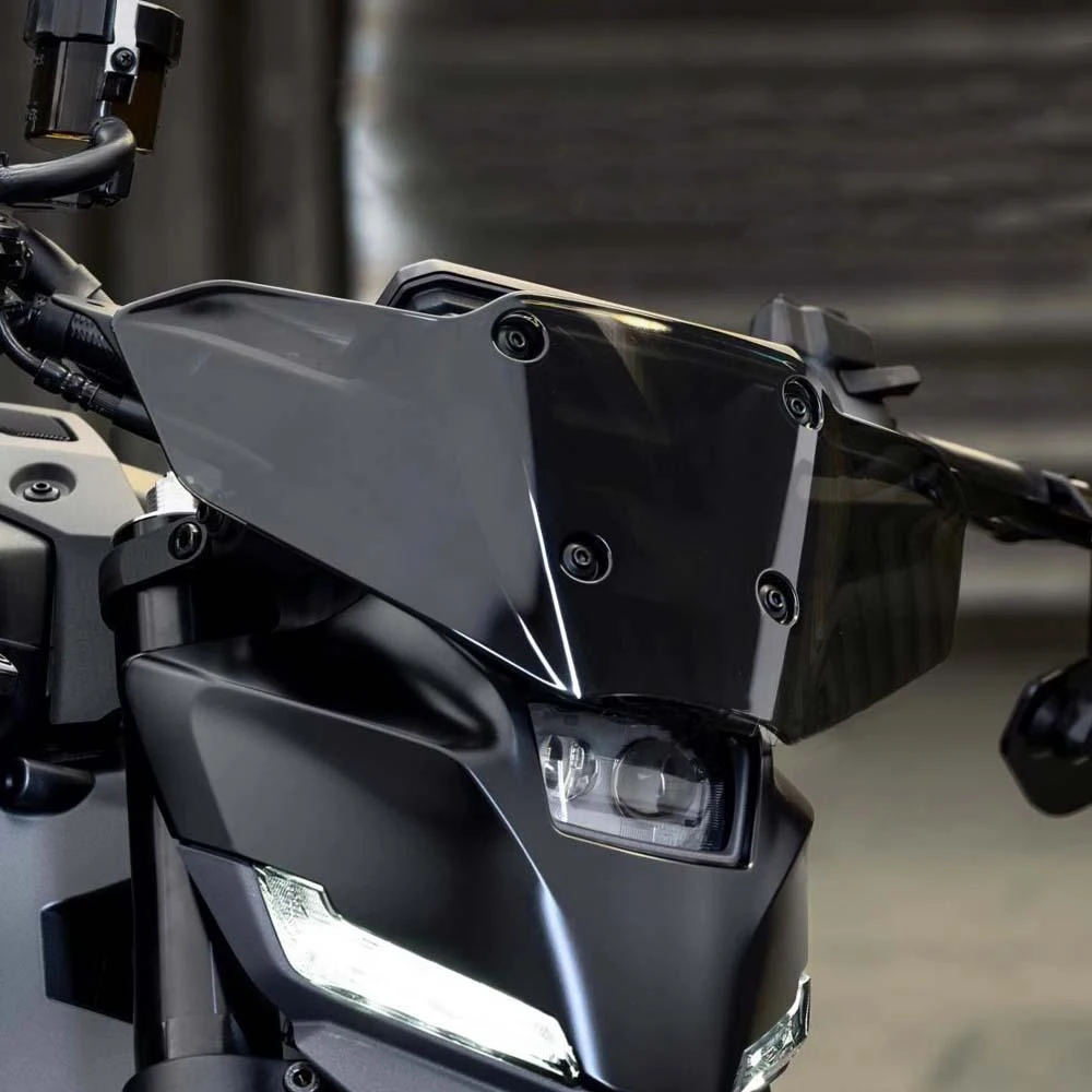 Für YAMAHA MT 09 MT-09 SP 2024 2025 2026 Motorrad-Zubehör Windschutzscheibe Vordere Halterung Windschutzscheibe Windabweiser Verkleidung Unterteil – Detail 1