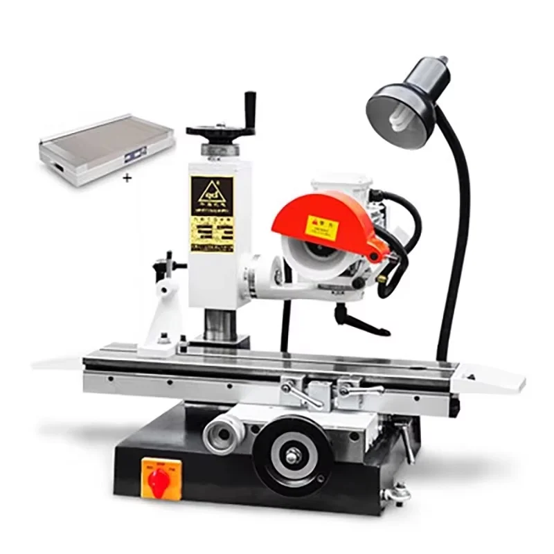 600 Model Small Tool Grinder Milling Cutter Drill Bit Turning Universal Surface Grinding Machine Engine 125*50 Magnet Disk