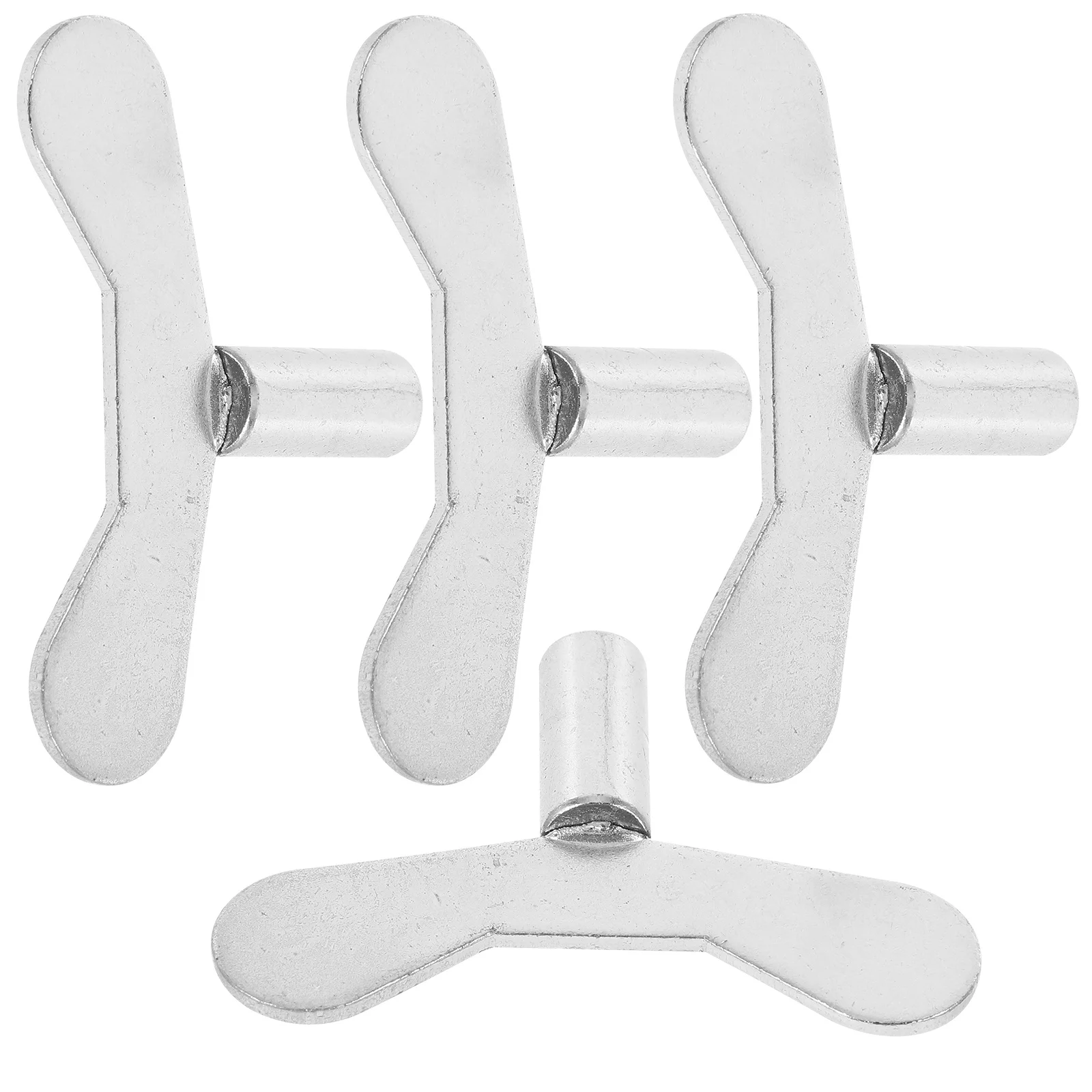 

4pcs Water Meter Shut Off Tool Multi-Functional Plumbing Bleeding Universal Radiator Key Triangle Socket Key Gas Water Heater