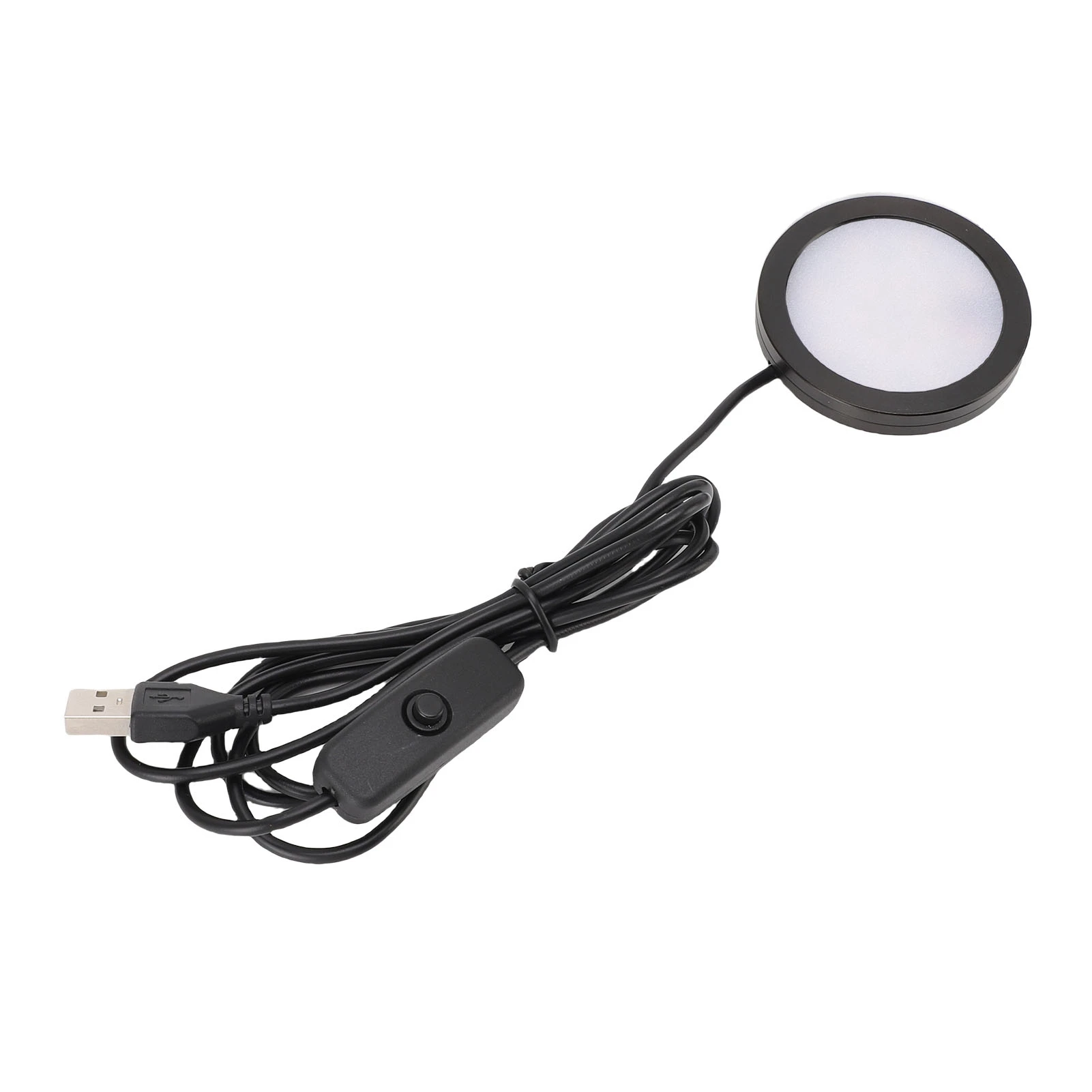 LED Round Light Ultra Thin Aluminum Casing Under Counter Lighting with 1.5m Cable for Ceiling Bedroom Kitchen USB Plug in 5V view 3