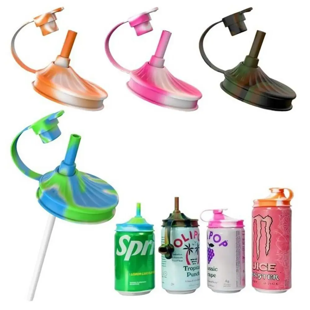 

Silicone Soda Can Lids Splash Proof Replacement Straws Soda ​Can Covers Beer Cup Lid Bottle Lid for Bottle Accessories