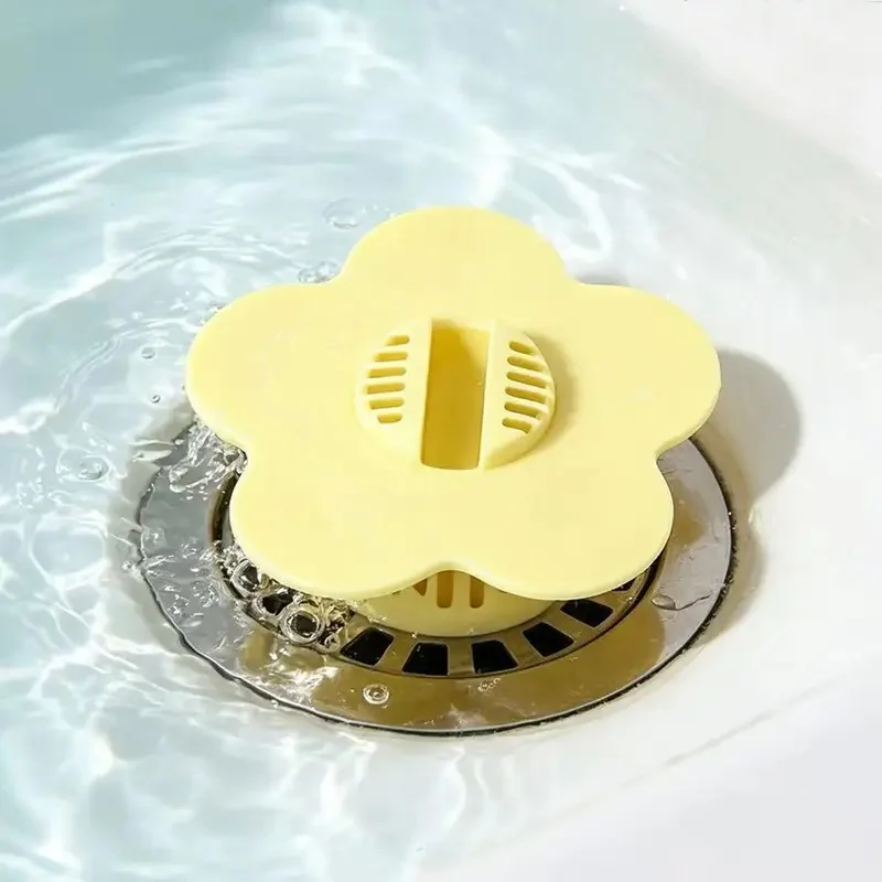 Flower Sewer Outfall Strainer Bathroom Sink Filter Anti-blocking Floor Drain Hair Stopper Catcher Kitchen Bathroom Accessories