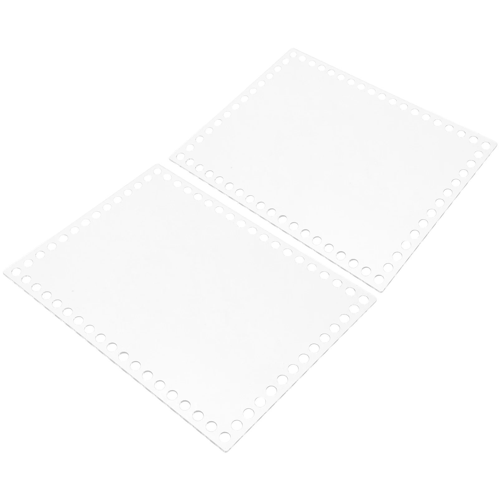 

2PCS Acrylic Transparent Sheet Weaving Board Craft Tool Lightweight Compact Durable Reusable DIY Accessories Sewing Tools