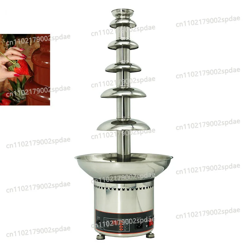 Tier Big Chocolate Melting With Heating Fondue Cheese Fondue Chocolate Machine Digital Chocolate Fountain Machine