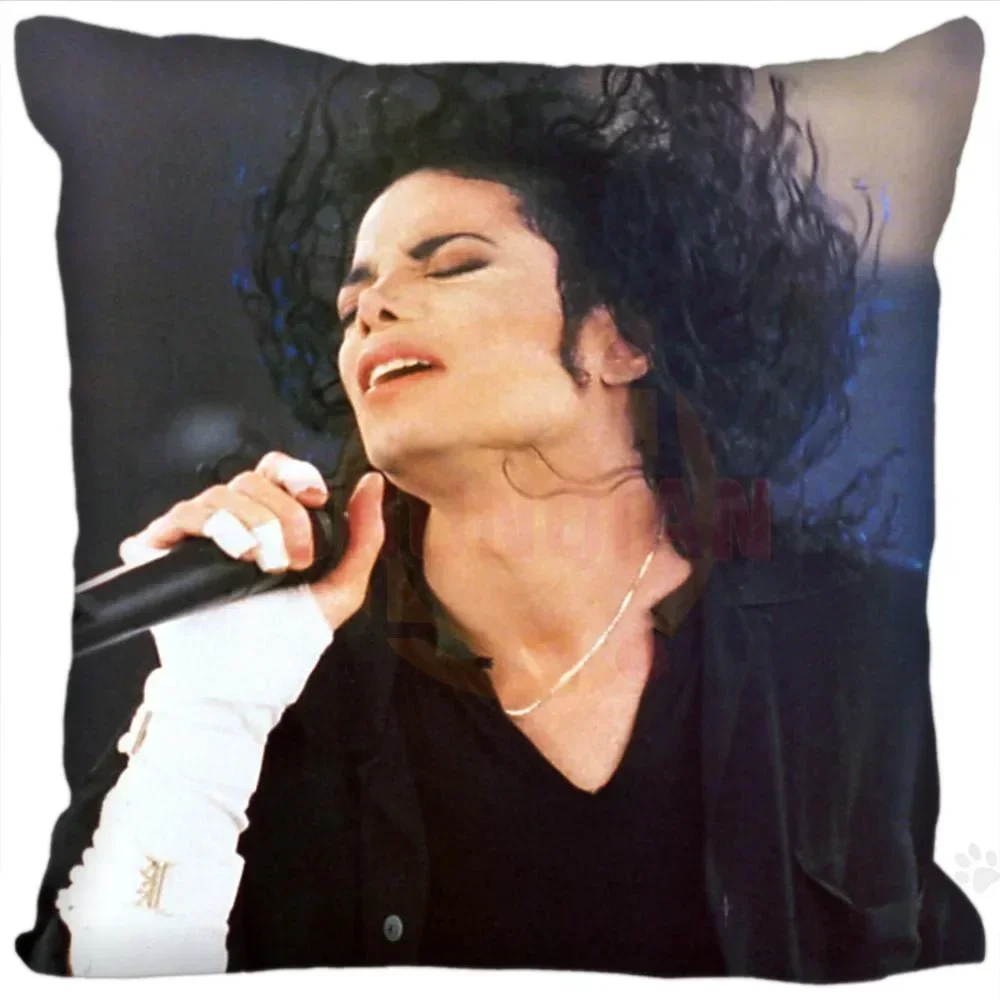 Custom Super Star Michael Jackson Square Pillowcases zipper Fashion Custom Pillow Case 20x20cm 35x35cm 40x40cm Drop Shipping