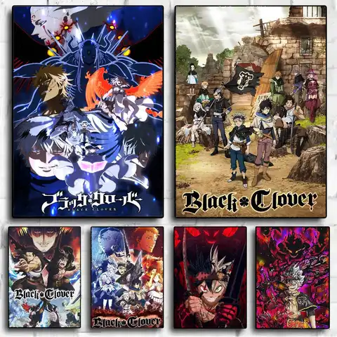Black Clover Whitepaper Poster HD Quality Poster Wall Art Painting Study Room Wall Decor