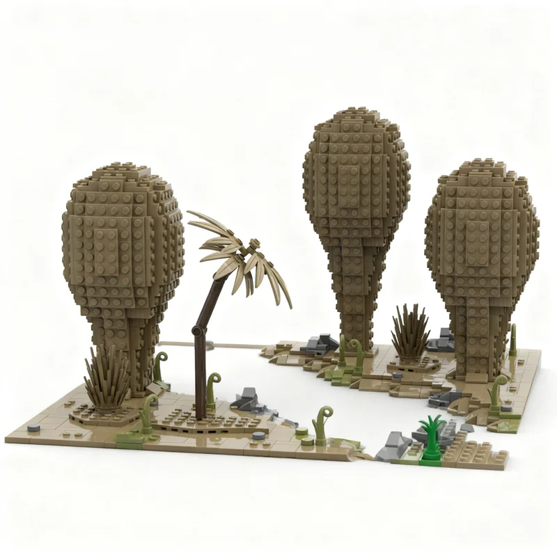 2341-teiliges MOC Weltraumschlacht Saleucami Order 66 Kallax Diorama-Modell Benutzerdefinierte Bausteine DIY Montage Deko-Geschenkset für Zuhause