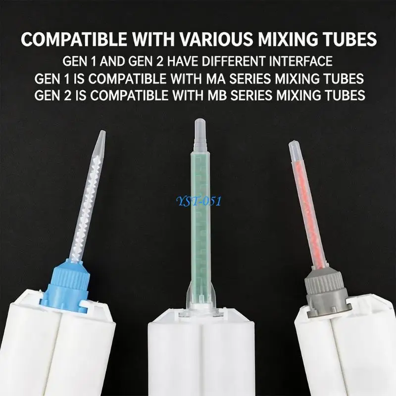 E15A High Precise 50Ml Plastic Epoxy Cylinder For Dental Work And Industrial Bonding With Easy Squeeze Dispenser Home Use