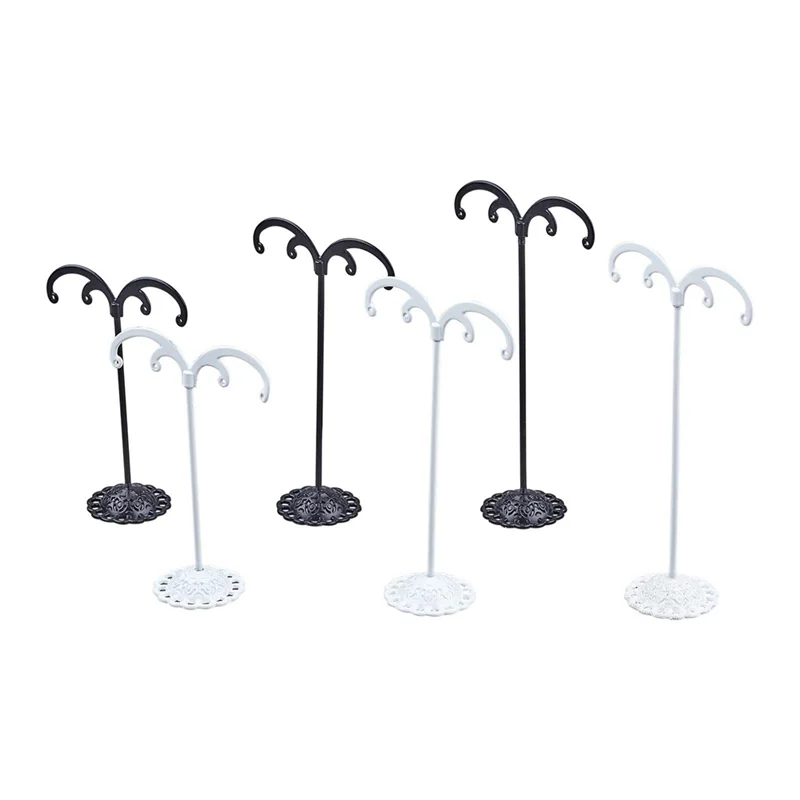 

6Pcs Iron Earring Stand Earring Display Jewlery Showcase Organizer Display Rack for Photography Jewelry Props