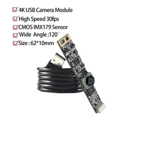 Bilashmart 3264x2448 4K 8MP IMX179 USB Camera Autofocus UVC Plug and Play Windows Linux Android Mac