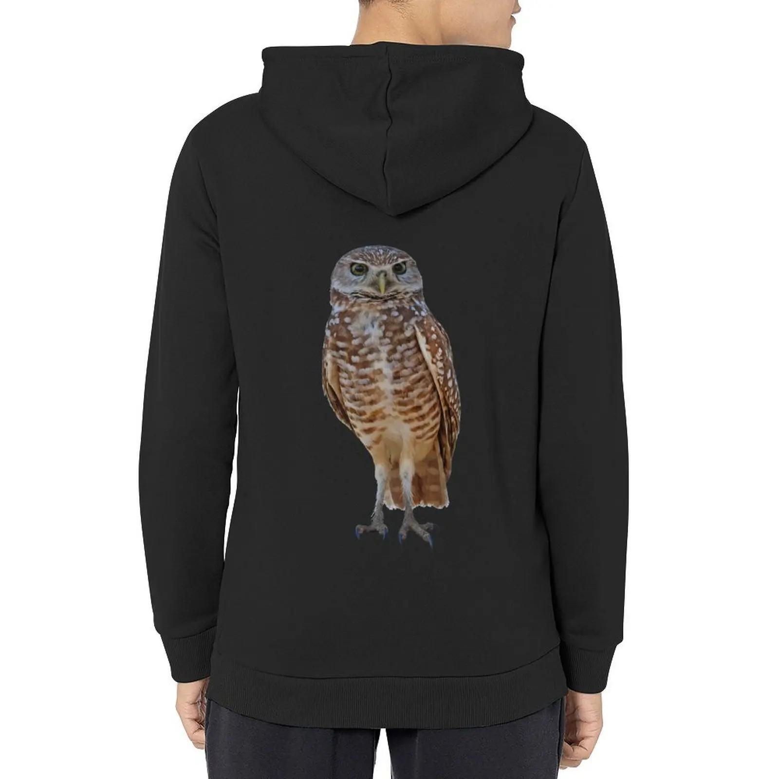 

Cute Burrowing Owl Portrait Hoodie male clothes men wear clothes for men blouse new in hoodies and blouses