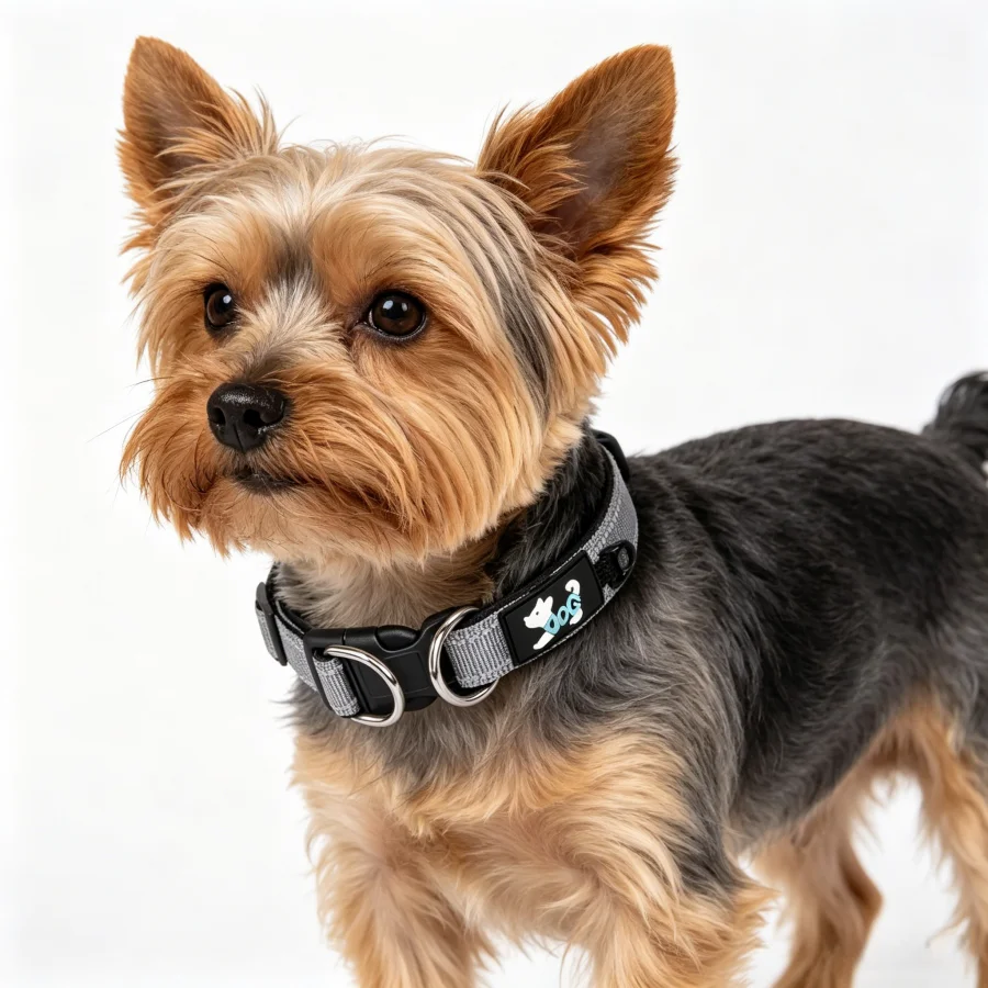 Reflective Harness Dog Collar for Medium to Small Dogs Comfortable Inner Lining Double D-Ring Distribute Tug Force Pet Leash