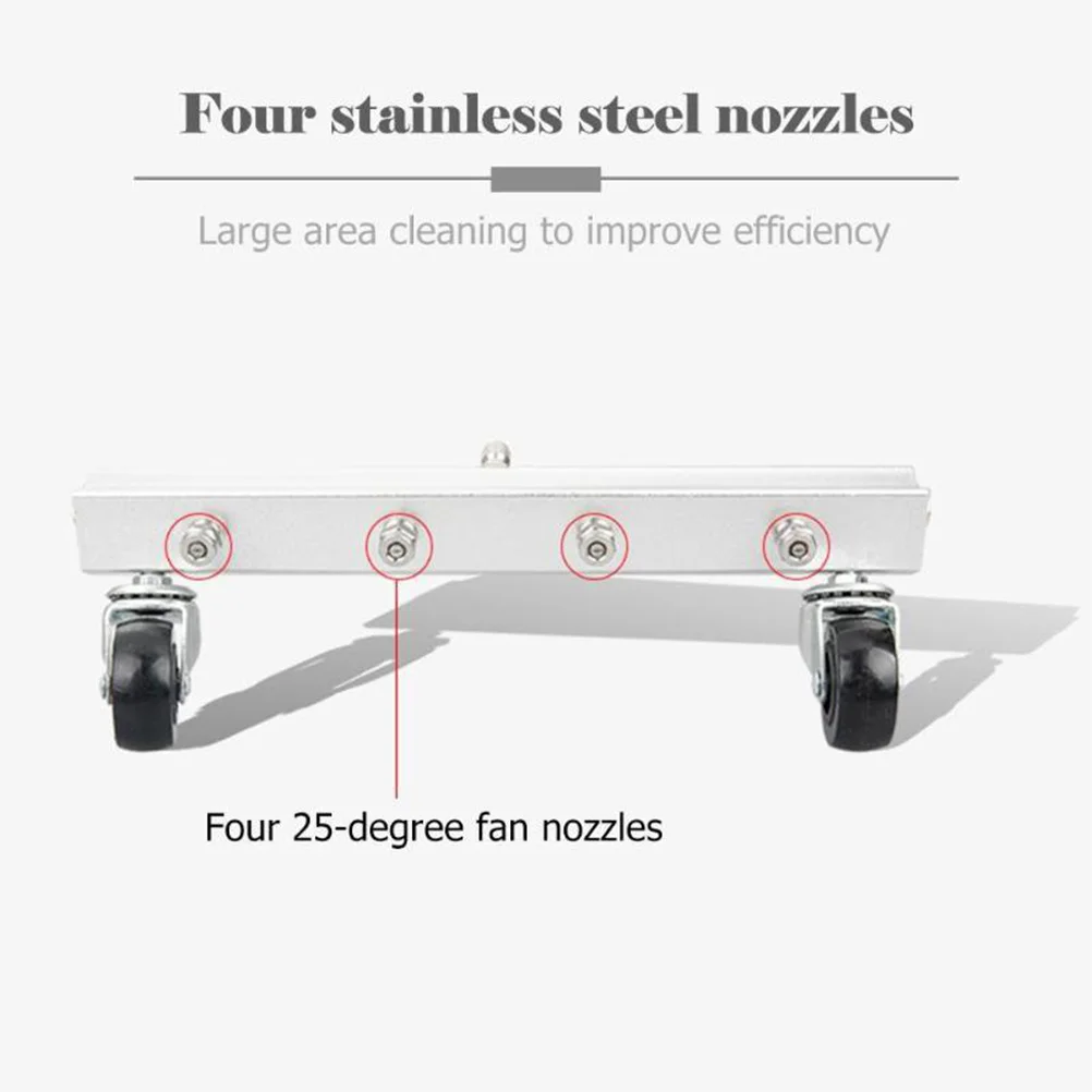 고압 바닥 청소 브러시 4 노즐 금속 롤러 세척기 바닥 표면 세척 청소 장비