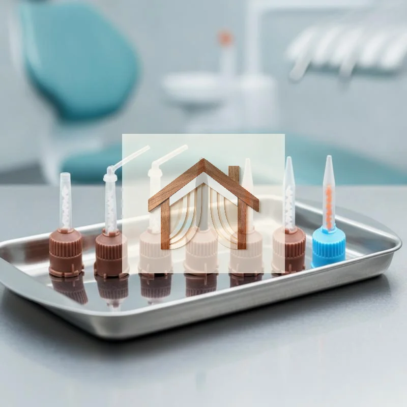Dental Disposable Mixing Tips 25Pcs Sterilized Intra Oral Nozzles Smooth Glue Output for Dental Clinic Hygiene Use