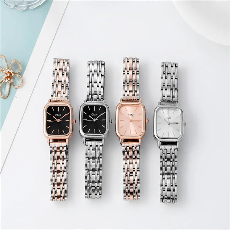 New watch Fashion ladies steel chain noble quartz watch birthday gift