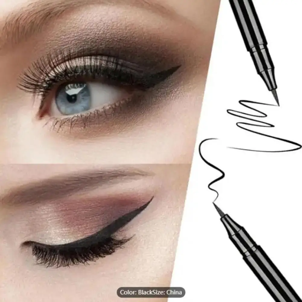 Per Eyeliner liquido ultrasottile impermeabile trucco coreano per Eyeliner liscio ad asciugatura rapida penna per ciglia inferiore a lunga durata cosmetica P0b5