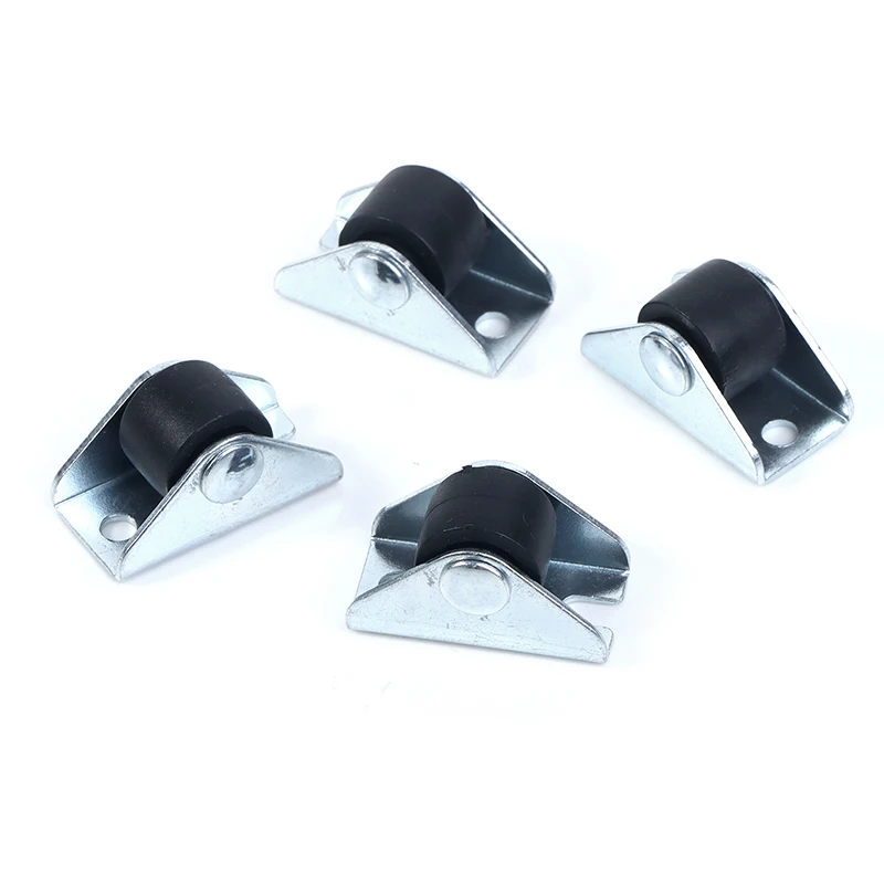 4 pezzi 0.5 pollici mobili ruote dritte ruote direzionali vassoio accessori pattumiera scatola portaoggetti cesto portabiancheria Caster