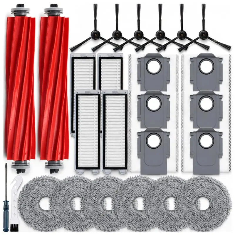 NEW HOT In Stock-Vacuum Cleaner Accessories Kit- 26Pcs Replacement Parts For Roborock For Qrevo[ For Qrevo S/Pro/Plus Models Not