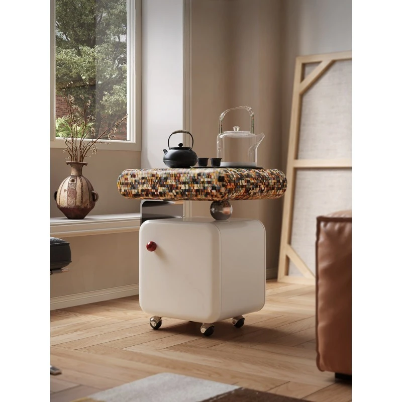 

Sofa side few small coffee table with wheels Premium tea table