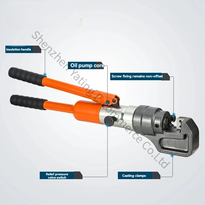 ZZ-1820 Manual Hydraulic Rebar Cutting Machine Fast Rebar Scissors, Copper Strip Round Steel Rebar Cutting Pliers