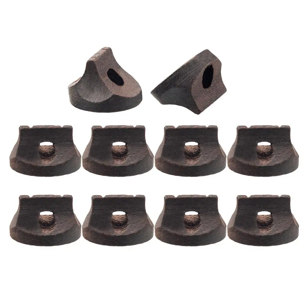 10 Pieces China Violin Erhus Wooden Bridge Maintenance Musical Insrumental