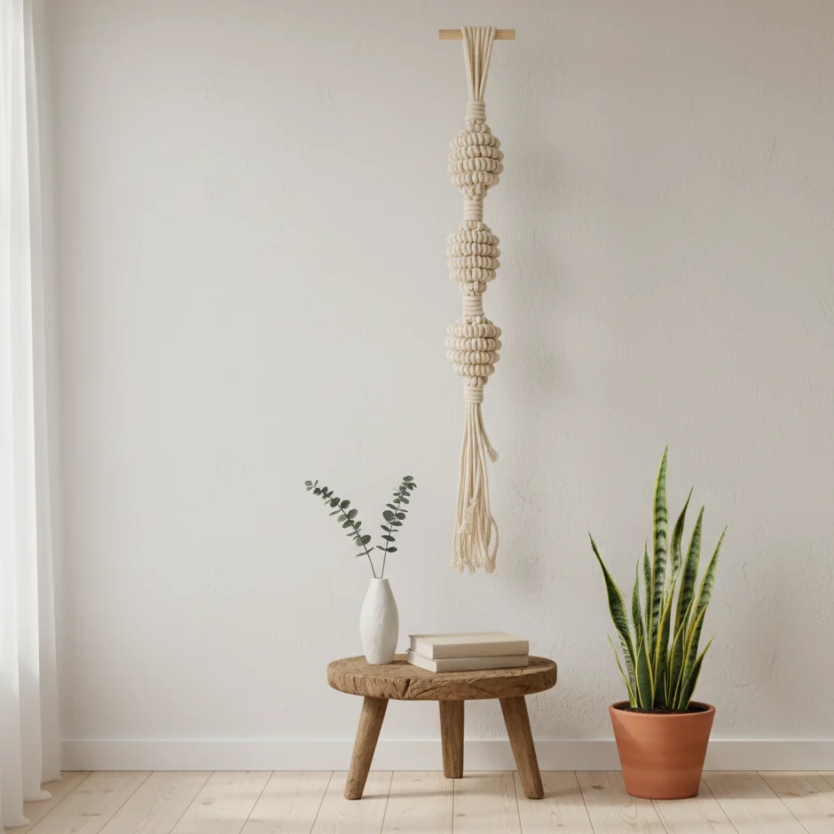 Extra Large Boho Wrapped Sphericity Ball Macrame Bubble Wall Hangings Art Home Decoration Wall Decor Luxury for Living Room