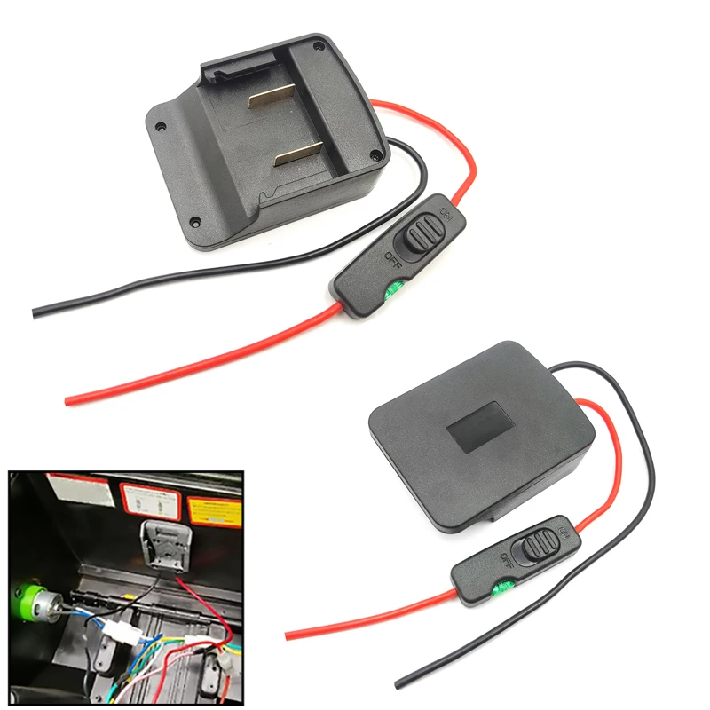 

Адаптер питания для Hitachi и Hikoki, аккумулятор 18 В с предохранителями и переключателем включения/выключения, преобразователь аккумулятора для радиоуправляемых автомобилей, игрушек, роботизированный адаптер «сделай сам»