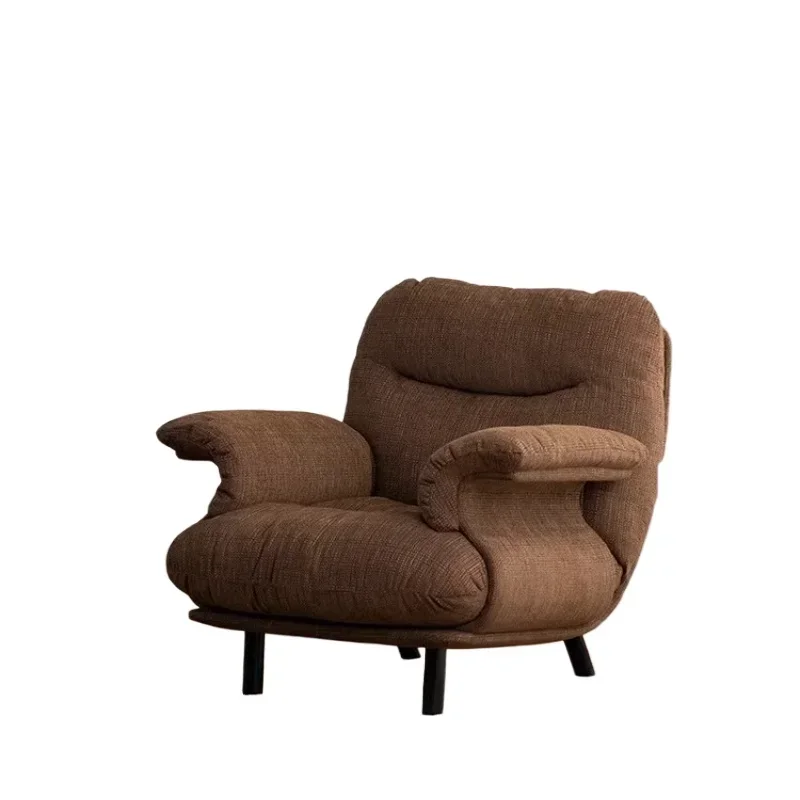 

Medieval sofa chair designer sleepable reclining single sofa Nordic lazy sofa small apartment leisure chair