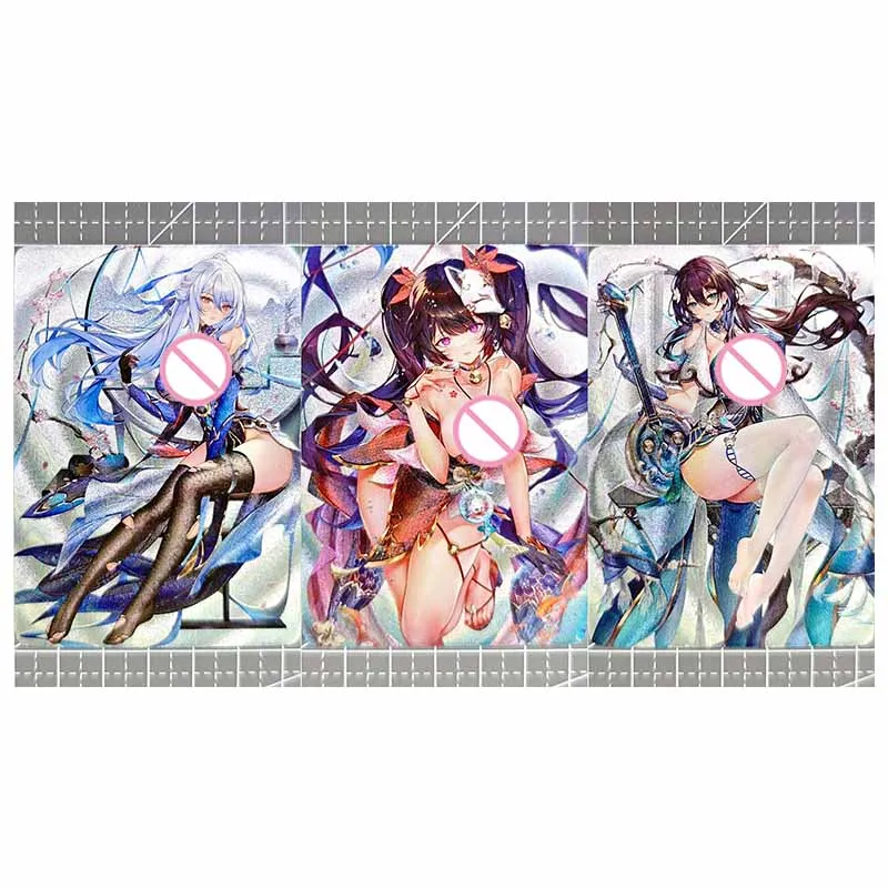 NEW Anime Goddess Story DIY homemade flashcards ACG sexy beauty Frieren Morgan boy Toy collection Birthday Christmas gifts