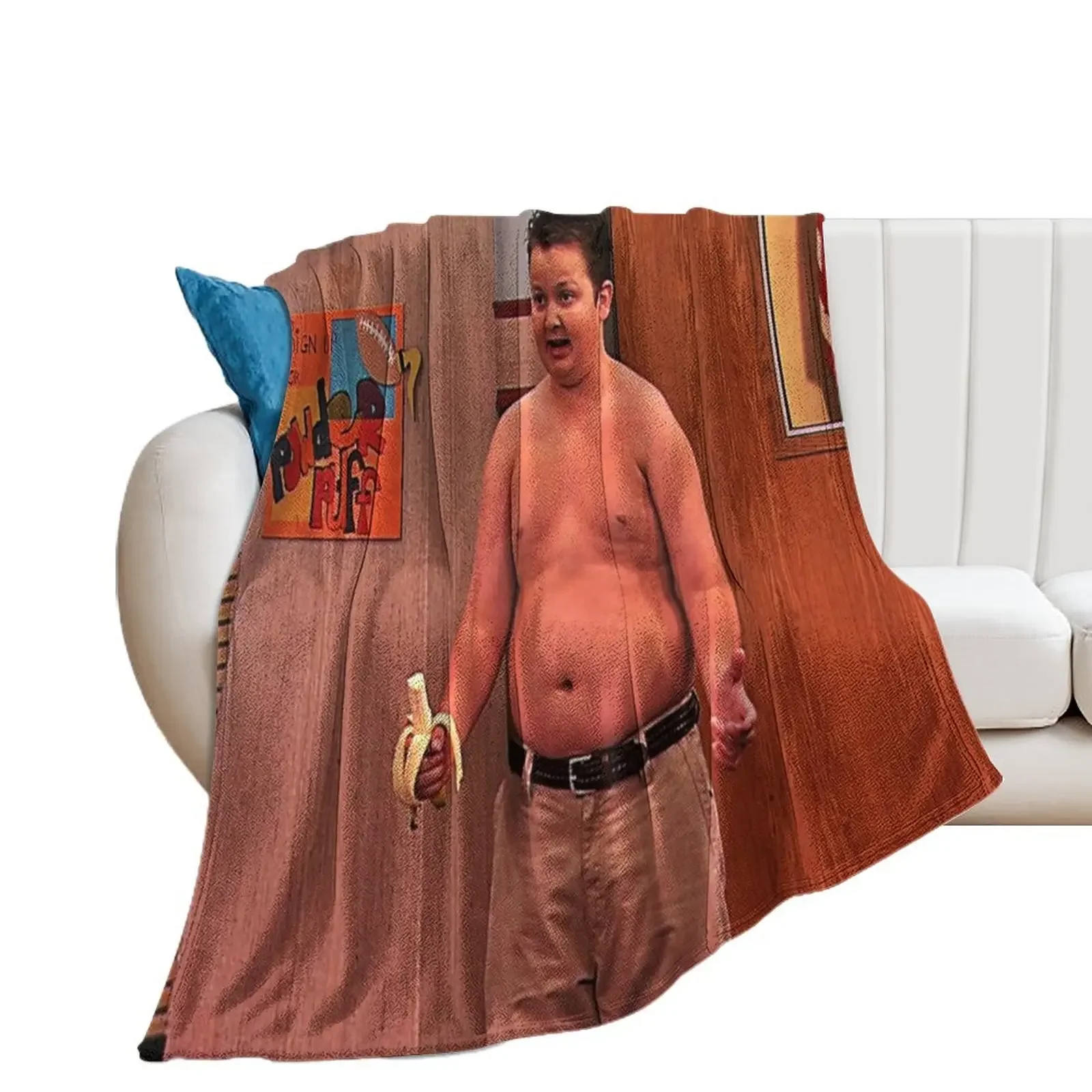 gibby icarly shirtless Throw Blanket Decoratives Cute Plaid Blankets