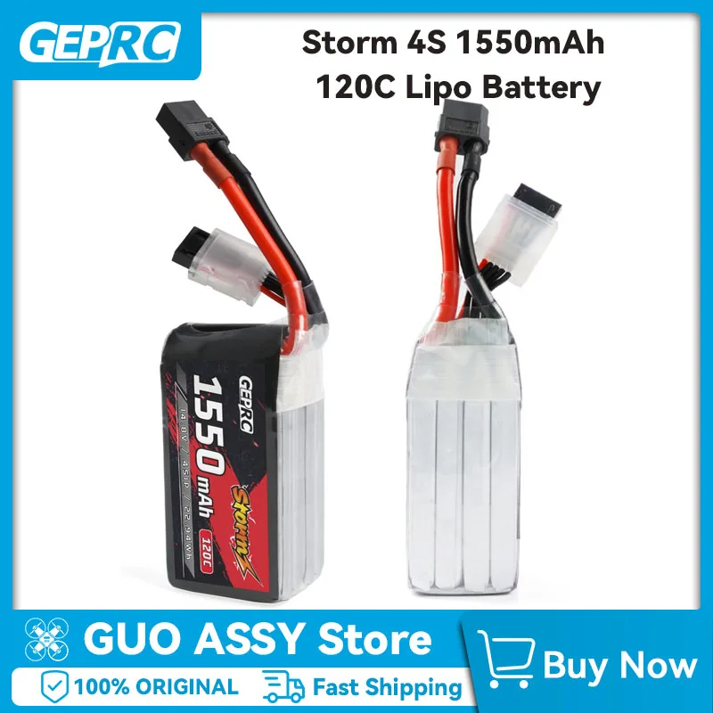 GEPRC for MARK5 Freestyle Racing Storm 4S 1550mAh 120C Lipo  1550mAh Battery With XT60