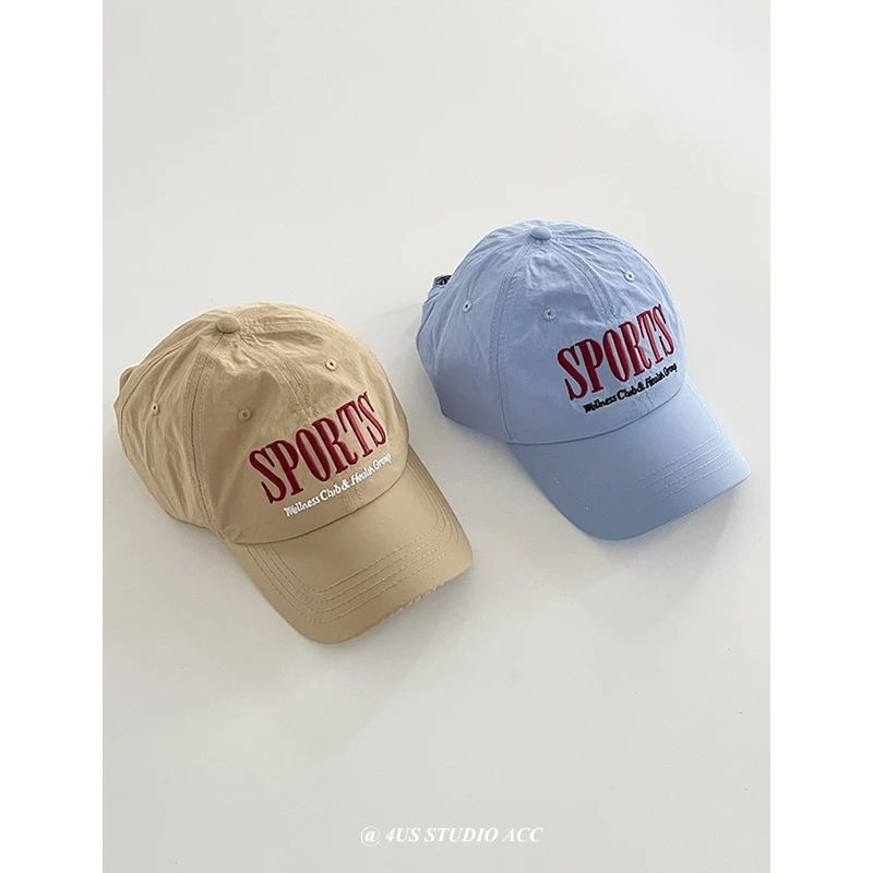 All-Matching Sun-Proof Peaked Cap Women's Korean-Style Embroidered Letters Lightweight Quick-Drying Sun Protection Baseball Cap